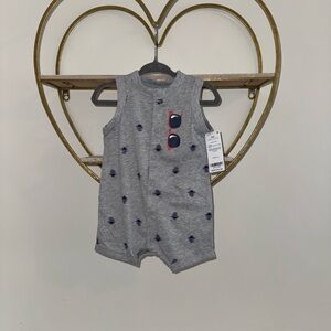 NWT Carter's Gray and Navy One Piece